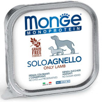 Monge (Монжe) Solo Agnello - Влажный монобелковый корм̆ для собак с ягненком 0.15 кг