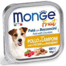 Monge (Монже) Dog Fruit Chicken & Raspberries - Вологий корм для собак з куркою та малиною 0.1 кг