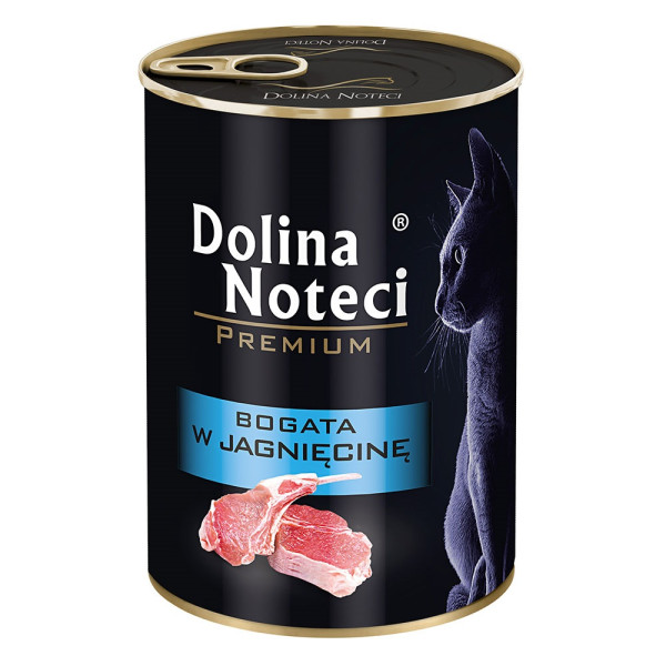 Dolina Noteci (Долина Нотецы) Cat Premium With Lamb - Влажный корм для взрослых кошек мясные кусочки в соусе с ягненком 400 г