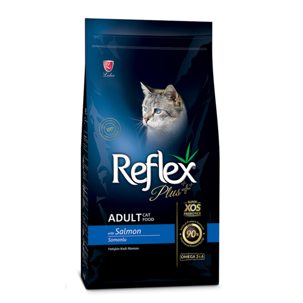 Reflex Plus (Рефлекс Плюс) Cat Adult Salmon - Сухой корм для взрослых котов с лососем 15 кг
