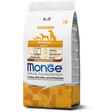 Monge (Монж) Dog Monoprotein All Breeds Turkey with Rice&Potato - Сухий корм для собак усіх порід з індичкою, рисом та картоплею 2.5 кг