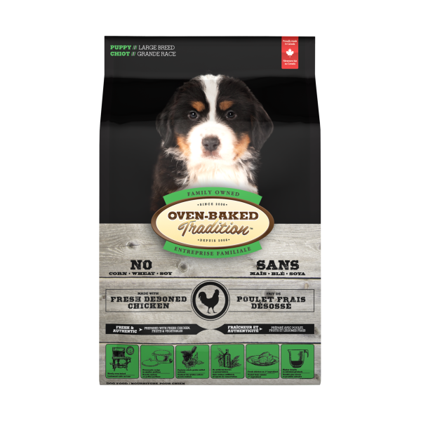 Oven-Baked (Овен-Бейкд) Tradition Puppy Large Breed Chiken - Сухий корм для цуценят великих порід з м’ясом курки 11.34 кг
