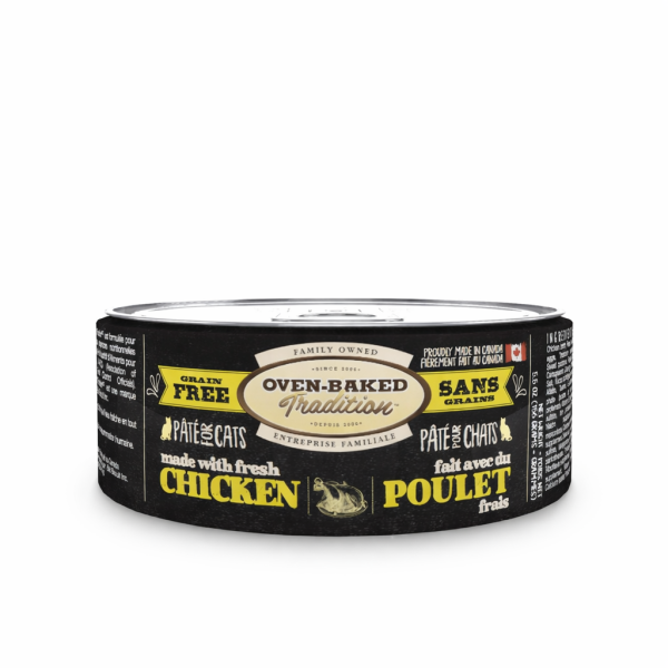 Oven-Baked (Овен-Бэйкд) Tradition Cat Grain Free Pate Fresh Chicken Meat - Беззерновой паштет для котов любого возраста со свежим мясом курицы 156 г