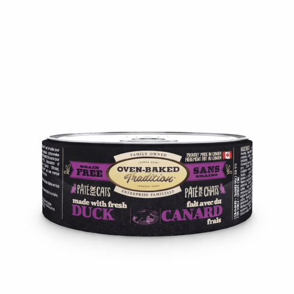 Oven-Baked (Овен-Бэйкд) Tradition Cat Grain Free Pate Fresh Duck Meat - Беззерновой паштет для котов любого возраста со свежим мясом утки 156 г
