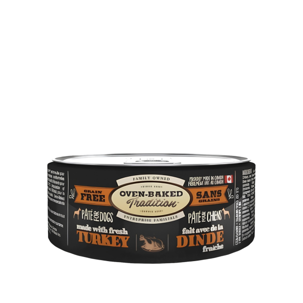 Oven-Baked (Овен-Бэйкд) Tradition Dog Grain Free Pate Fresh Turkey Meat - Беззерновой паштет для собак всех пород и всех возрастов со свежим мясом индейки 156 г