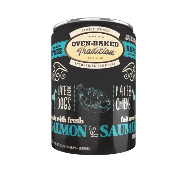 Oven-Baked (Овен-Бэйкд) Tradition Dog Grain Free Pate Fresh Salmone Meat - Беззерновой паштет для собак всех пород и всех возрастов со свежим мясом лосося 354 г