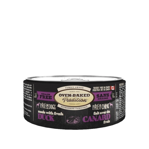 Oven-Baked (Овен-Бэйкд) Tradition Dog Grain Free Pate Fresh Duck Meat - Беззерновой паштет для собак всех пород и всех возрастов со свежим мясом утки 156 г