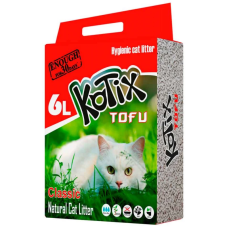 Kotix (Котикс) Tofu Classic - Наполнитель для кошачьего туалета соевый 6 л