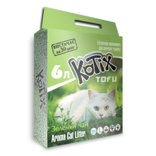 Kotix (Котікс) Tofu Green Tea - Наповнювач для котячого туалету соєвий 6 л