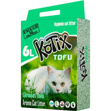 Kotix (Котикс) Tofu Green Tea - Наполнитель для кошачьего туалета соевый 6 л