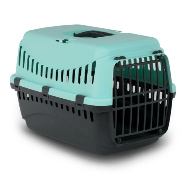 Bergamo (Бергамо) Gipsy 1 small Plastic - Переноска блакитна для собак та котів 44x28.5x29.5 см