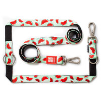 Max & Molly (Макс Молли) Multi-Function Leash Watermelon S - Поводок многофункциональный для собак с принтом арбуз
