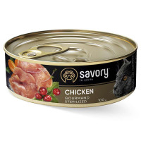 Savory (Сейвори) With Chicken - Влажный корм для стерилизованных кошек, с курицей, 100 г
