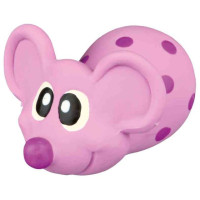 Trixie (Трикси) Dog Toy Mouse - Игрушка мышь в горошек с пищалкой для собак 8 см