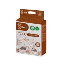 Velvet Paw Tofu (Велвет Пав Тофу) - Наповнювач для котячого туалету для стерилізованих котів, з кокосовим вугіллям, мигдалевою та кокосовою есенцією 6 л