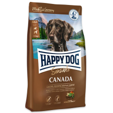 Happy Dog (Хепи Дог) Grain Free Salmon, Rabbit & Lamb Sensible Canada Adult Medium & Maxi - Сухой беззерновой корм для взрослых собак средних и больших пород с повышенной чувствительностью к корму с мясом лосося, кролика и ягнёнка 4 кг