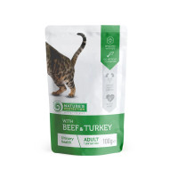 Nature’s Protection (Натур Протекшн) Cat Beef & Turkey Urinary Health Adult - Влажный корм для взрослых котов с проблемами мочевыводящей системы с мясом говядины и индейки 100 г