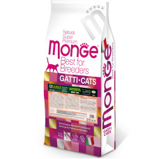 Monge (Монж) Bwild Cat Grain Free Salmon Adult - Сухой беззерновой корм для взрослых котов с мясом лосося 10 кг