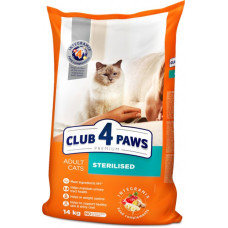 Club 4 Paws (Клуб 4 Лапи) Premium Sterilised Chicken - Сухий корм для стерилізованих котів з куркою 14 кг