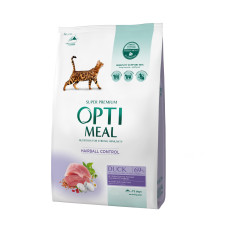 Optimeal (Оптимил) Cat Hairball Duck - Сухой корм для кошек для вывода шерсти с уткой 200 г