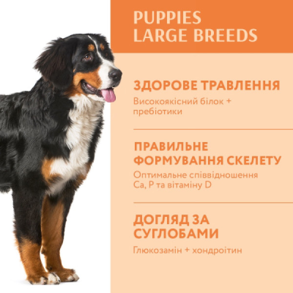 Optimeal (Оптимил) Puppy Large Breed Turkey - Сухой корм для щенков больших пород с индейкой 4 кг
