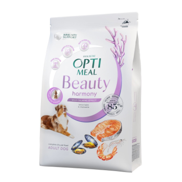 Optimeal (Оптимил) Dog Beauty Harmony All Breed Seafood - Сухой корм для собак всех пород с морепродуктами 10 кг