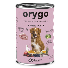 Orygo (Оріго) Dog Pate Pork & Broccoli - Вологий корм для собак зі свининою та броколі 400 г