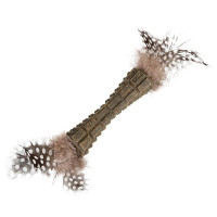 GiGwi (ГиГви) Johhny Stick - Игрушка для кошек спрессованная кошачья мята с перьями 8 см
