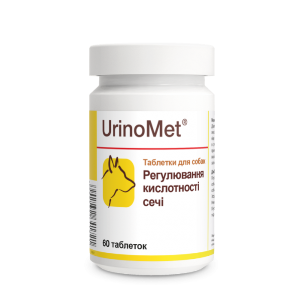 Dolfos (Долфос) Dog UrinoMet - Диетическая добавка для собак любого возраста для регулировки кислотности мочи 60 таб.