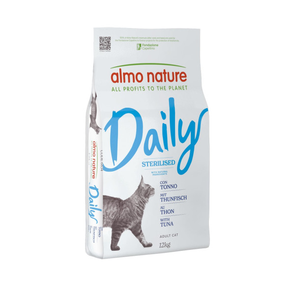 Almo Nature (Алмо Натюр) Daily Cat Sterilised With Tuna - Сухой корм для стерилизованных кошек с тунцем 12 кг