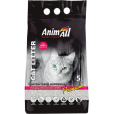 AnimAll (Енімал) - Наповнювач бентонітовий для котячих туалетів, білий без запаху 5 л