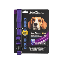 Animall (Энимал) Vetline Dog Double Guard Set Collar & Antiparasitic Tape Purple - Набор для собак ошейник с противопаразитарной лентой фиолетовый 32-40 см