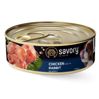 Savory (Сейвори) Puppy All Breed With Rabbit - Влажный корм для щенков с кроликом 100 г