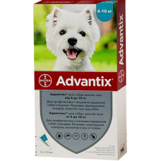 Advantix (Адвантикс) - Капли от блох, клещей и москитов для собак 4-10 кг (1 пипетка)