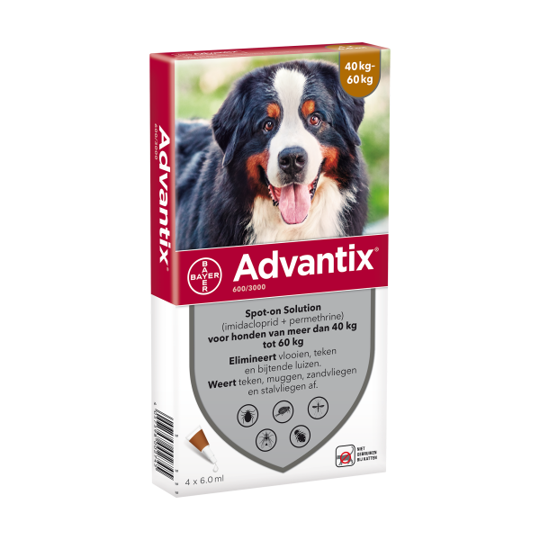 Advantix (Адвантикс) - Капли от блох, клещей и москитов для собак 40-60 кг (1 пипетка)