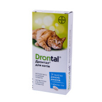 Bayer Drontal (Дронтал) Cat - Таблетки для кошек ангельминтик широкого спектра (1 таблетка)