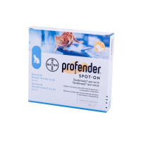 Profender (Профендер) - Краплі на холку від гельмінтів для кішок вагою від 2.5 кг до 5.0 кг (1 піпетка)