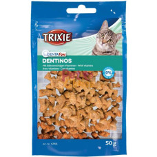 Trixie (Тріксі)  Denta Fun Dentinos - Вітамінізовані ласощі для котів для здоров'я зубів 50 г