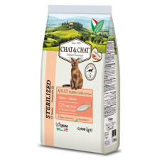 Gheda (Геда) Chat&Chat Expert Adult Sterilized with Salmon - Сухой корм для стерилизованных кошек с лососем 900 г