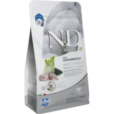 Farmina (Фарміна) Dog Grain Free N&D White Soft & Shiny White Coat Puppy Mini - Сухий корм для цуценят дрібних порід беззерновий з рибою та спіруліною 1.5 кг