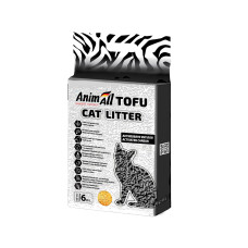 AnimAll (Енімал) Tofu - Наповнювач соєвий для котячих туалетів з активованим вугіллям 6 л