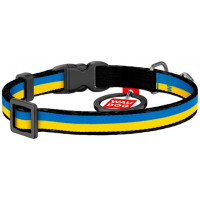 Нашийник для котів, "Colors of freedom", пласт. фастекс, Ш 10 мм, Довжина 20-30 см, XS, WAUDOG Nylon c QR