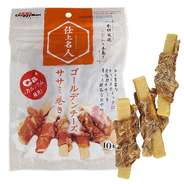 DoggyMan (Догимен) Chicken Fillet with Cheese Stick - Лакомство для собак любого возраста всех пород сырная палочка с куриным филе 100 г