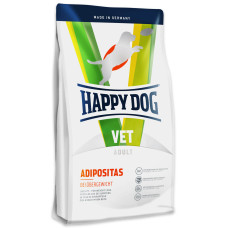 Happy Dog (Хепи Дог) Vet Diet Poultry, Lamb & Salmon Adipositas Adult All Breeds - Сухой лечебный корм для взрослых собак всех пород с избыточным весом с мясом птицы, ягнёнка и лосося 4 кг
