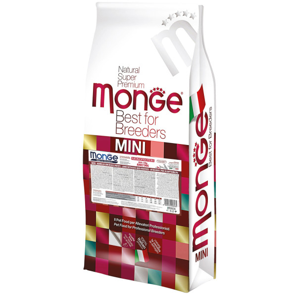 Monge (Монж) Dog Lamb, Rice & Potatoes Adult Mini - Сухий корм для дорослих собак дрібних порід з м’ясом курки, рисом та картоплею 15 кг