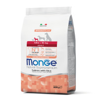 Monge (Монж) Dog Salmon & Rice Adult Mini - Сухий корм для дорослих собак дрібних порід з м’ясом лосося та рисом 800 г