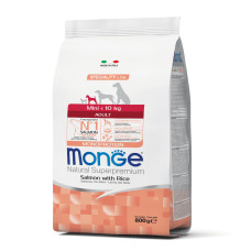 Monge (Монж) Dog Salmon & Rice Adult Mini - Сухий корм для дорослих собак дрібних порід з м’ясом лосося та рисом 800 г