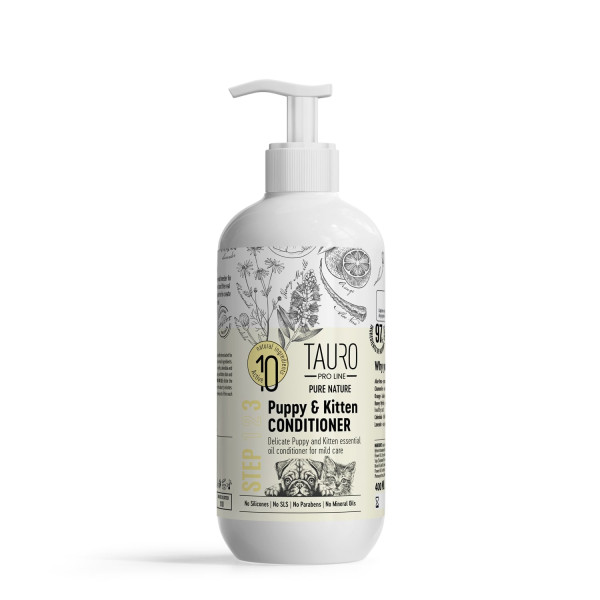 Tauro Pro Line (Тауро Про Лайн) Pure Nature Delicate Conditioner For Puppy & Kitten - Кондиционер для щенков и котят 400 мл