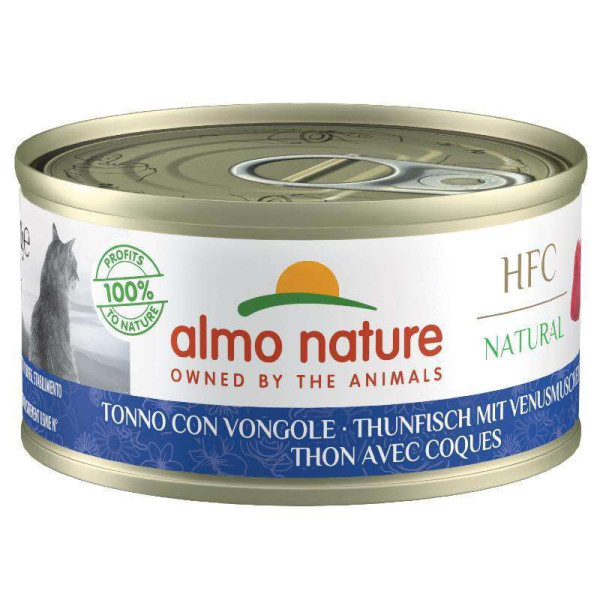 Almo Nature (Альмо Натюр) HFC Cat Natural Tuna & Shellfish - Влажный корм для кошек с тунцом и моллюсками 70 г