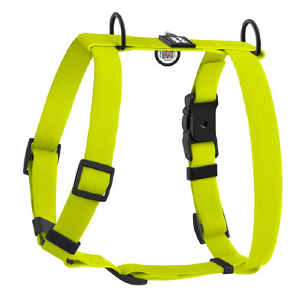 WauDog (ВауДог) Magnet - Шлея для собак анатомическая водостойкая с магнитной пряжкой лимонная (Ш 25 мм, А 50-85 см, В 61-100 см) L